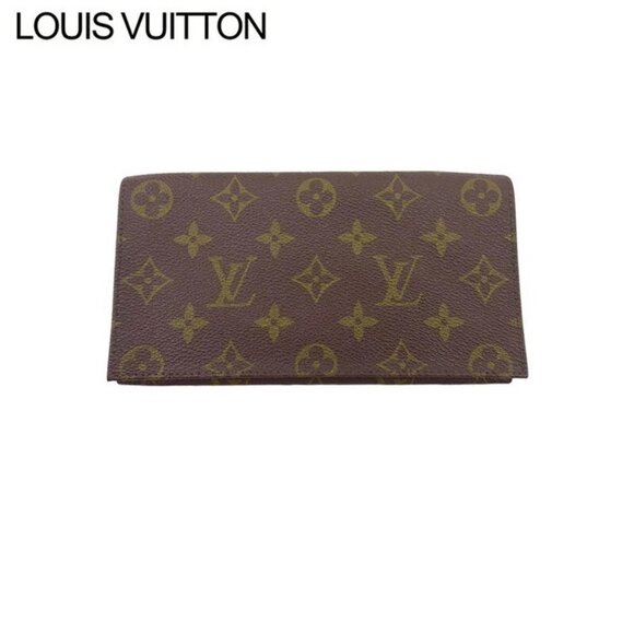 LOUIS VUITTON Billfold Monogram Beige Monogram Canvas Authentic Used - Picture 1 of 8